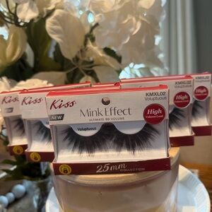 Kiss Mink Effect 25mm Lashes Bundle (5 Pairs) Voluptuous High Volume